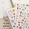 Natural Life Shaped Sticker Set Back To Campus