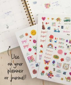 Natural Life Shaped Sticker Set Back To Campus