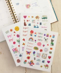 Natural Life Shaped Sticker Set Back To Campus