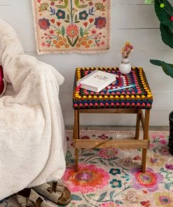 Natural Life Crochet Side Table Stool Back To Campus 7 Natural Life Crochet Side Table Stool Back To Campus