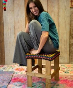 Natural Life Crochet Side Table Stool Back To Campus 9 Natural Life Crochet Side Table Stool Back To Campus