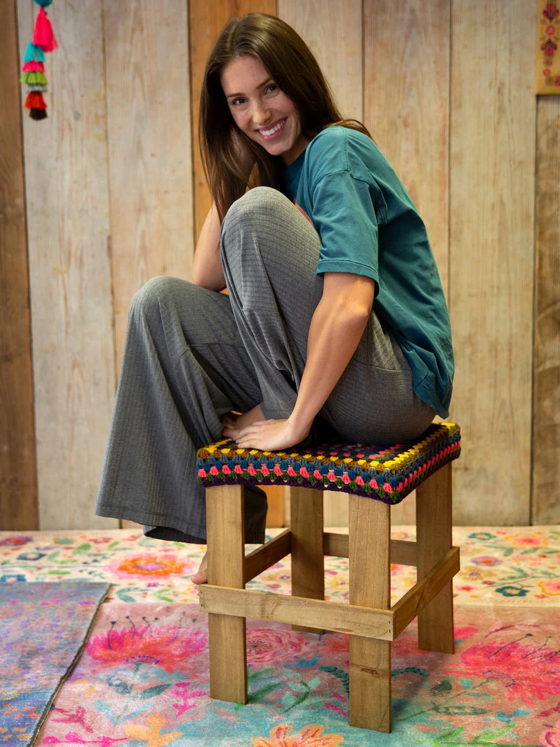 Natural Life Crochet Side Table Stool Back To Campus 6 Natural Life Crochet Side Table Stool Back To Campus