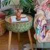 Natural Life Fabric Wrapped Side Table NEW & TRENDING 2 Natural Life Fabric Wrapped Side Table NEW & TRENDING