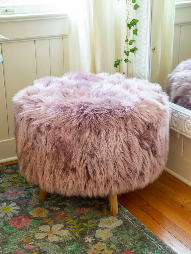 Natural Life Faux Fur Stool Back To Campus 7 Natural Life Faux Fur Stool Back To Campus