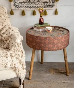 Natural Life Fabric Wrapped Side Table NEW & TRENDING 19 Natural Life Fabric Wrapped Side Table NEW & TRENDING