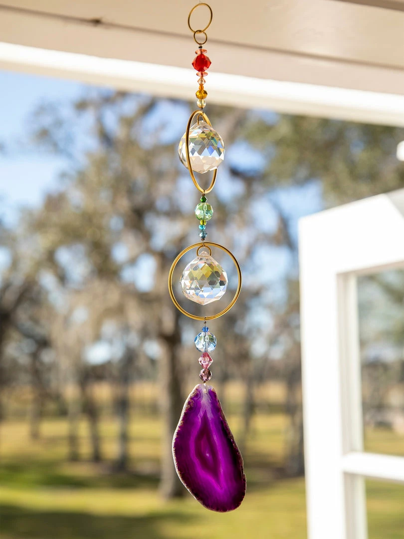 Natural Life Beach & Outdoors Agate Sun Catcher 3 Natural Life Beach & Outdoors Agate Sun Catcher