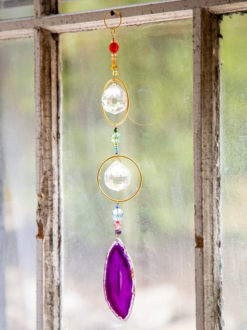 Natural Life Beach & Outdoors Agate Sun Catcher 5 Natural Life Beach & Outdoors Agate Sun Catcher