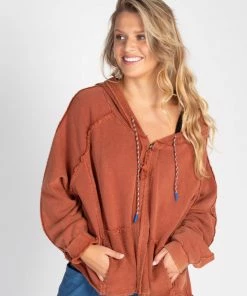 Natural Life CLOTHES Zip Up Weekend Hoodie