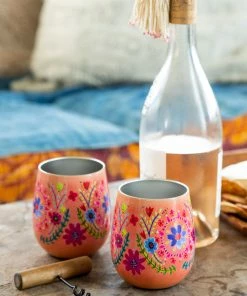 Natural Life Set Of 2 Wine Tumblers