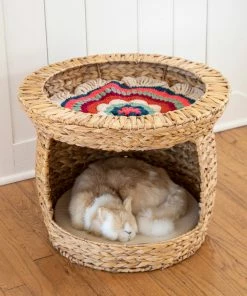 Natural Life Cat Bed Basket Table