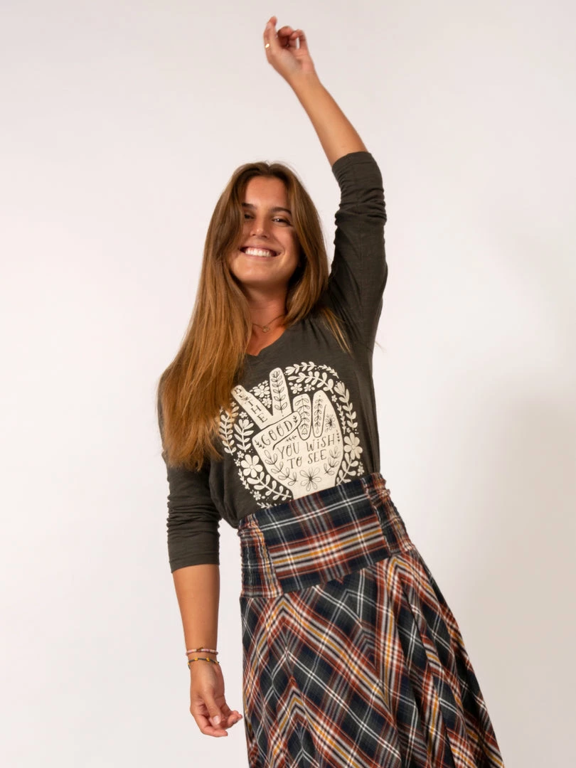 Natural Life Long Sleeve Boho Tee 6 Natural Life Long Sleeve Boho Tee