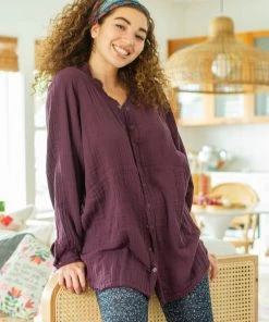 Natural Life NEW & TRENDING Laid Back Button Down