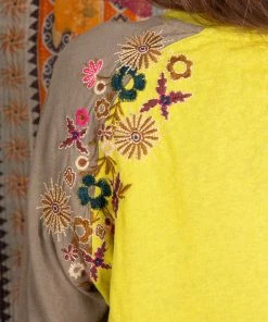 Natural Life Embroidered Raglan Top CLOTHES