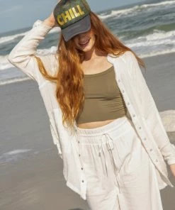 Natural Life NEW & TRENDING Laid Back Button Down