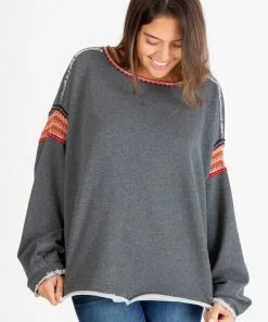 Natural Life Trim Sweatshirt