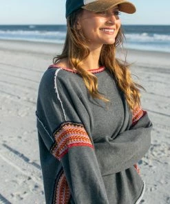 Natural Life Trim Sweatshirt