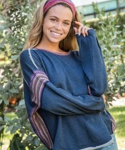 Natural Life Trim Sweatshirt