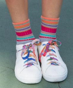 Natural Life Back To Campus Striped Retro Crew Sock Set