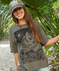 Natural Life SUMMER SHOP Remi Distressed Tee