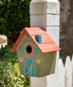 Natural Life Wooden Bird House Beach & Outdoors