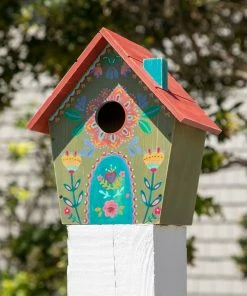 Natural Life Wooden Bird House Beach & Outdoors