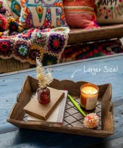 Natural Life HOME & LIVING Wooden Nesting Tray Set