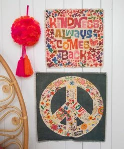 Natural Life Canvas Tapestry Back To Campus