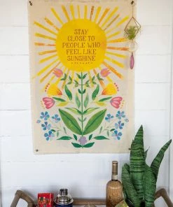 Natural Life Canvas Tapestry Back To Campus