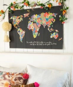 Natural Life Canvas Tapestry Back To Campus