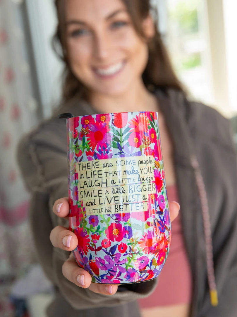 Natural Life Stainless Steel Wine Tumbler 8 Natural Life Stainless Steel Wine Tumbler