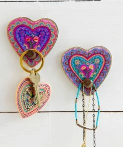 Natural Life Set Of 2 Wooden Wall Hooks