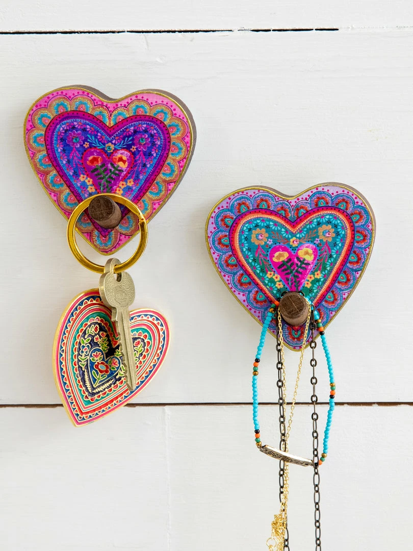 Natural Life Set Of 2 Wooden Wall Hooks 3 Natural Life Set Of 2 Wooden Wall Hooks