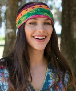 Natural Life Border Print Boho Bandeau Accessories