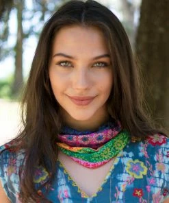 Natural Life Border Print Boho Bandeau Accessories