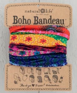 Natural Life Border Print Boho Bandeau Accessories