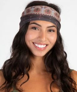 Natural Life Border Print Half Boho Bandeau 36 Natural Life Border Print Half Boho Bandeau