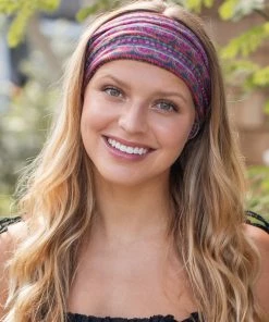 Natural Life Border Print Boho Bandeau Accessories