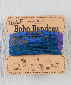 Natural Life Border Print Half Boho Bandeau