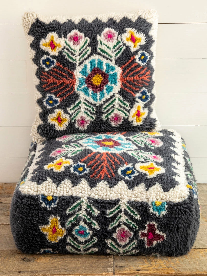 Natural Life Shaggy Wool Pouf 8 Natural Life Shaggy Wool Pouf